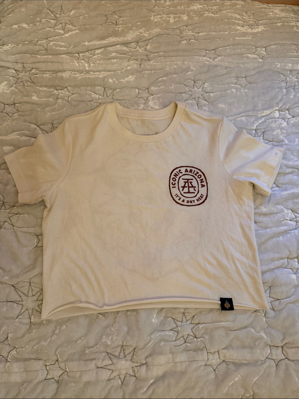 Iconic Arizona “It’s A Dry Heat” Cropped Tee